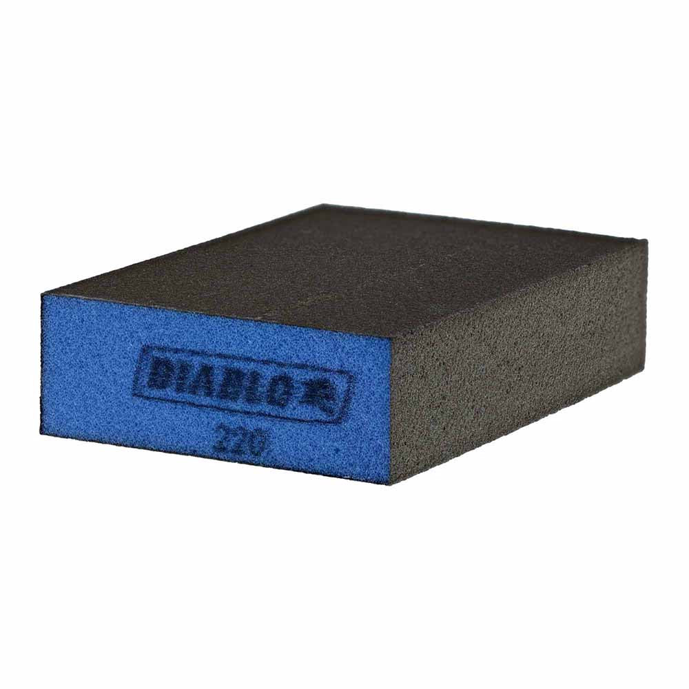 Diablo DFBBLOCMFN01G Flat 220-Grit (Ultra Fine) Sanding Sponge