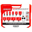 Diablo DHS16SEL 16 Pc Electrician's Bi-Metal Hole Saw Set