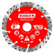 Diablo DMADST0500 5" Diamond Segmented Turbo Cut-Off Discs for Masonry