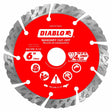 Diablo DMADST0600 6" Diamond Segmented Turbo Cut-Off Discs for Masonry