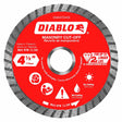 Diablo DMADT0450 4-1/2" Diamond Turbo Cut-Off Discs for Masonry