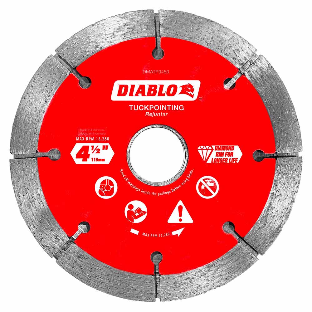 Diablo DMATP0450 4-1/2" Diamond Tuck Point Blade for Masonry