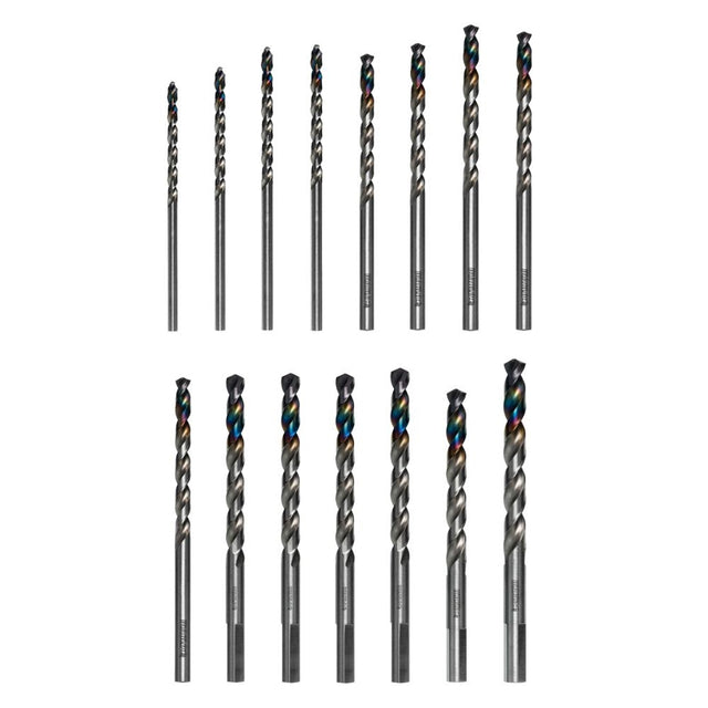 Diablo DMD-S15T 15-Piece Metal Demon Drill Bits Set for Mild, Hardened and Stainless Steels