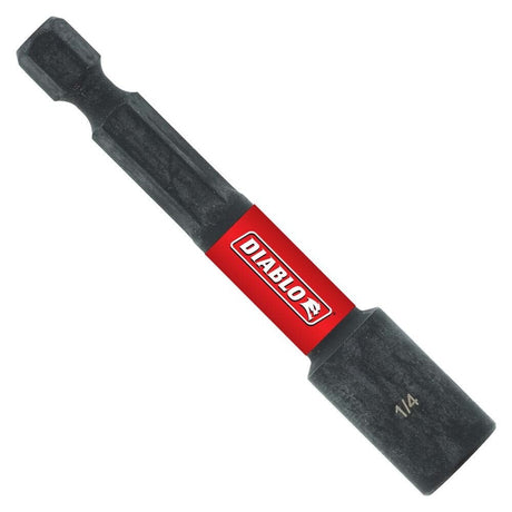Diablo DNTSL14B 1/4 in. x 2-9/16 in. Magnetic Nut Setter for Impact Drivers