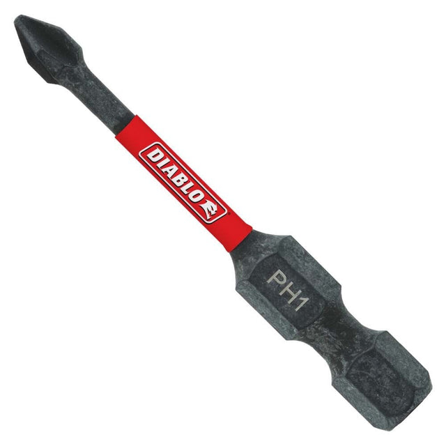 Diablo DPH12B 2 in. #1 Phillips Drive Bit for Extreme Durability and Impact Resistance