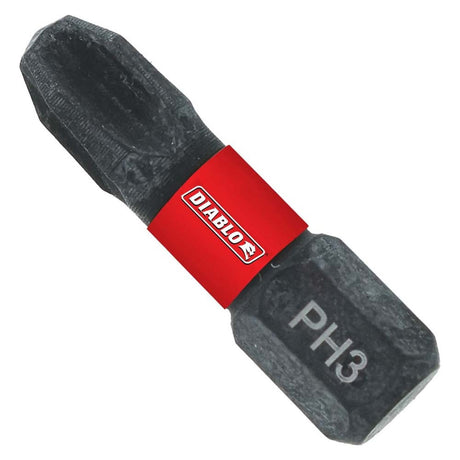 Diablo DPH31B 1 in. #3 Phillips Drive Bit - Extreme Durability and Impact Resistance