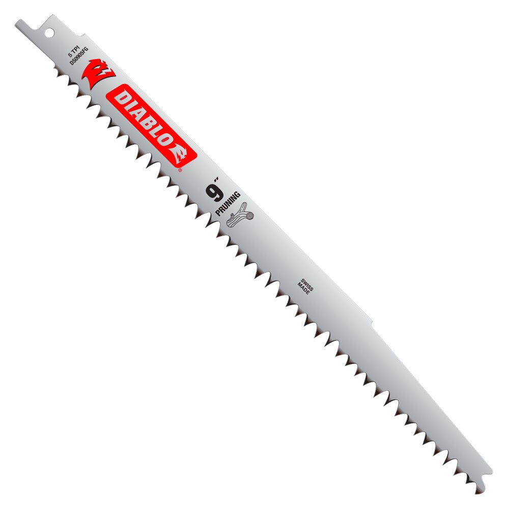 Diablo DS0905FG5 9" Fleam Ground Recip Blade for Pruning, 5 Pack