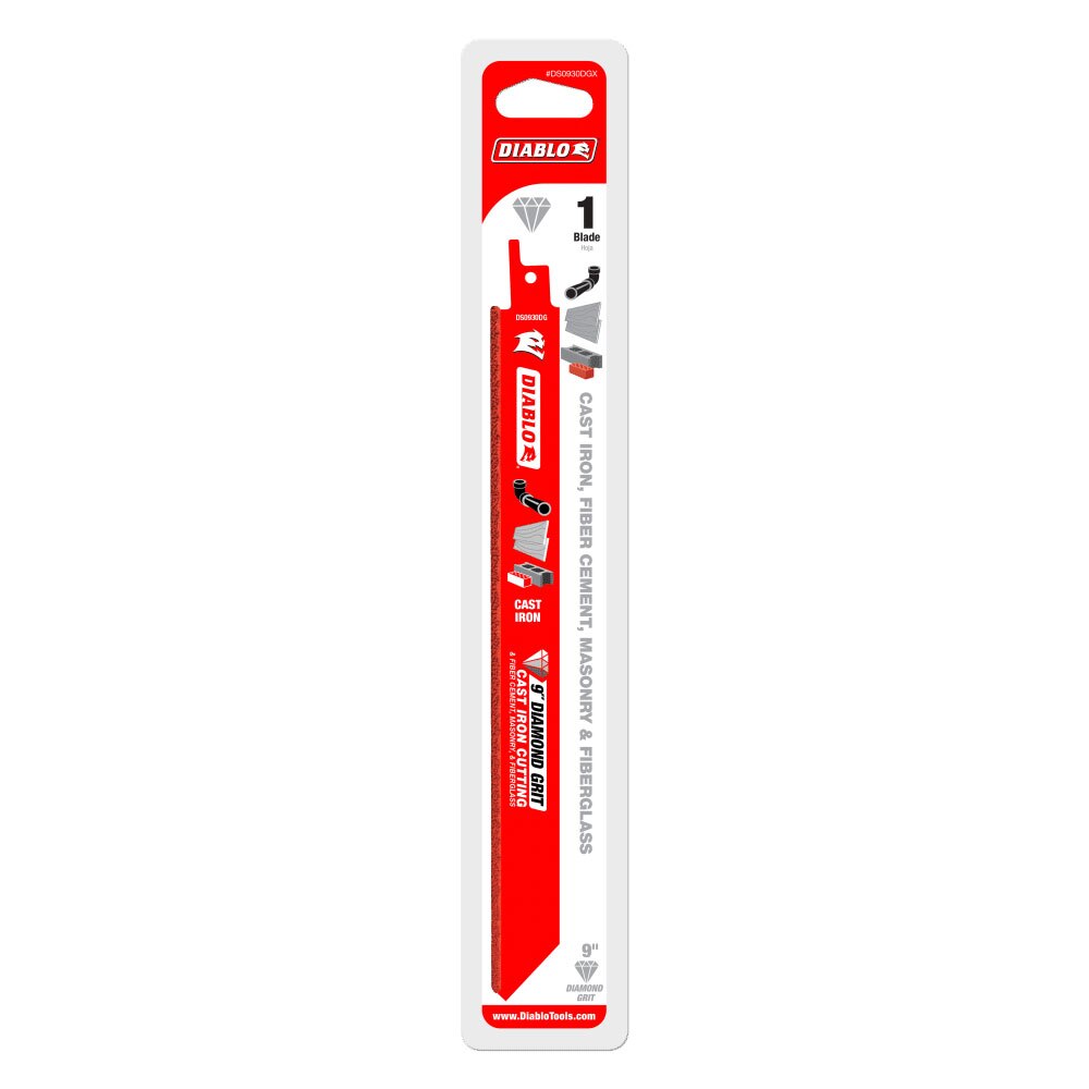 Diablo DS0930DGX 9" Diamond Grit Recip cuts Cast Iron, Fiber Cement, Masonry - 2