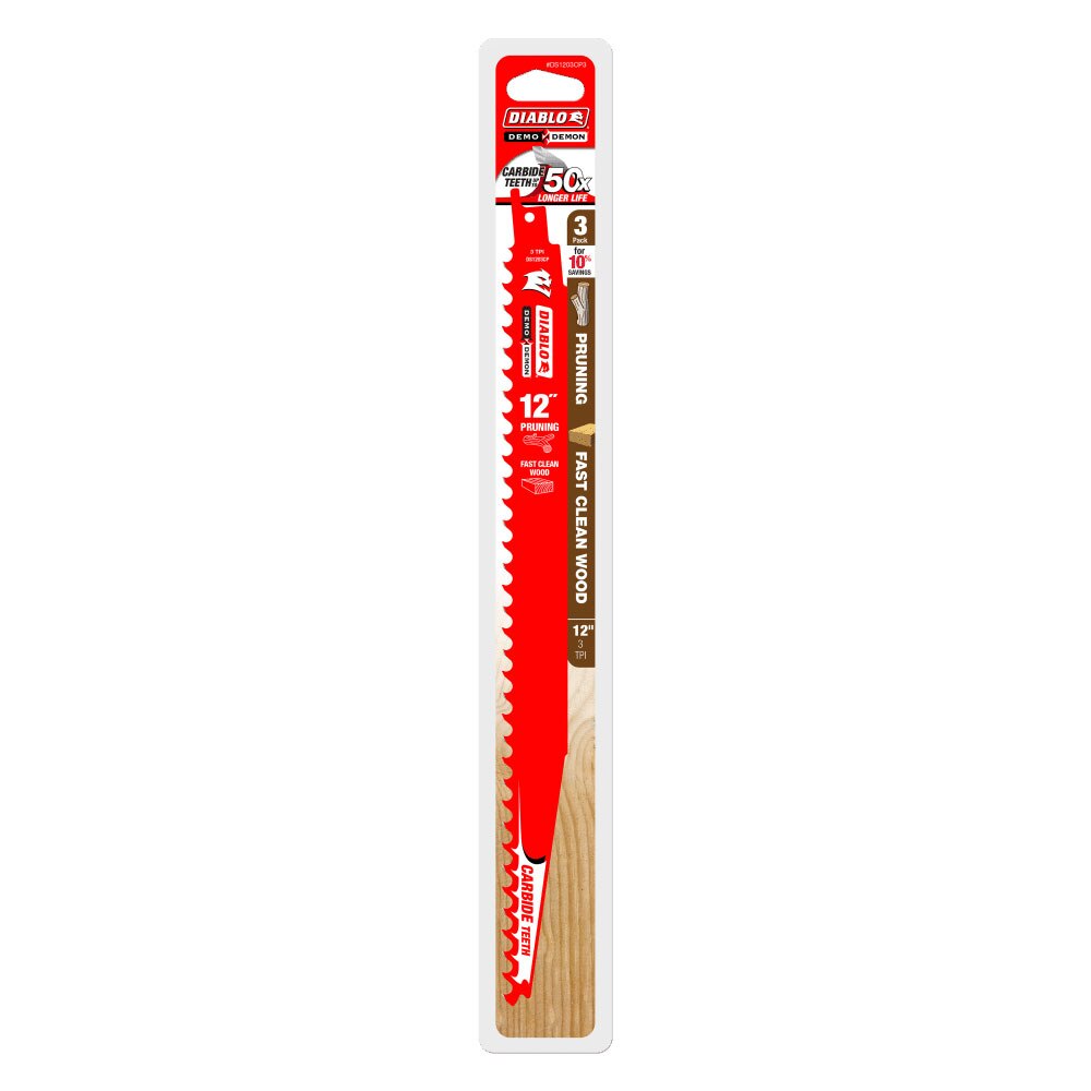 Diablo DS1203CP3 12" Carbide Tipped Pruning and Clean Wood Blade, 3 Pack - 2