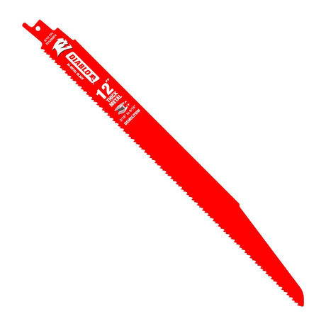 Diablo DS1208BFD25 12" Bi-Metal Recip Blade for Thick Metal/Demolition, 25 Pack