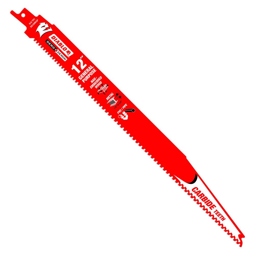 Diablo DS1209CGP3 12" Demo Demon Carbide General Purpose Recip (3 pk)