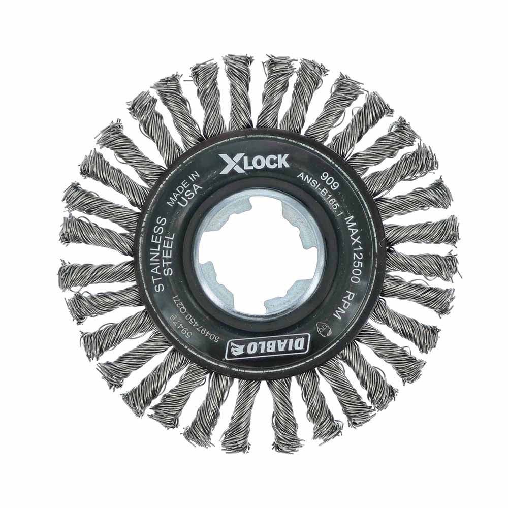 Diablo DWW400XSBS01F 4" X-LOCK Stainless Steel Stringer Bead Twist Wheel