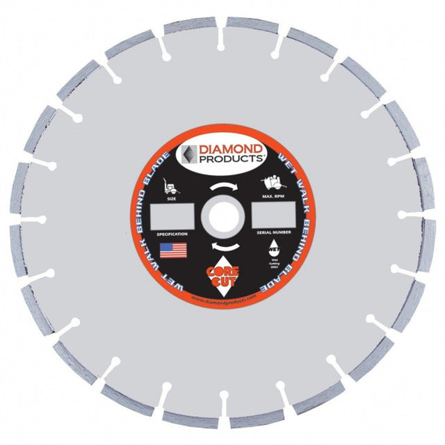 Diamond Products 86523 Super Premium 24" x 0.165" Diamond Saw Blade for Cured Concrete