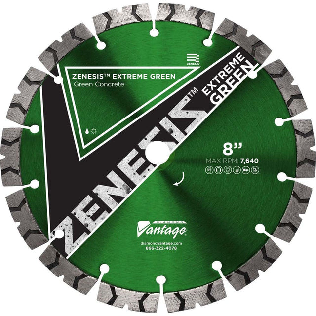 Diamond Vantage 0809CDGX3 X300 Segmented Diamond Blade for Green Concrete, Supreme Grade, 8 in. x .095 in. x 7/8-5/8