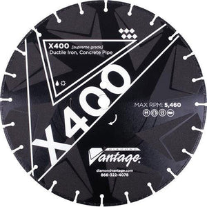 Diamond Vantage 1412BEDDIX4-4 14" X .125" X 1/20Mm Ductile Iron, Supreme, Seg Turbo Blade