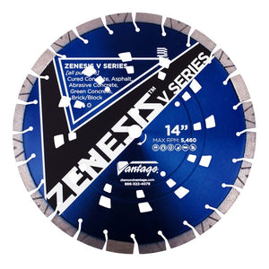 Diamond Vantage 1412BEDUZX4-AP2 14" X .125" X 1/20mm All-Purpose, Zenesis 2 HS Blade