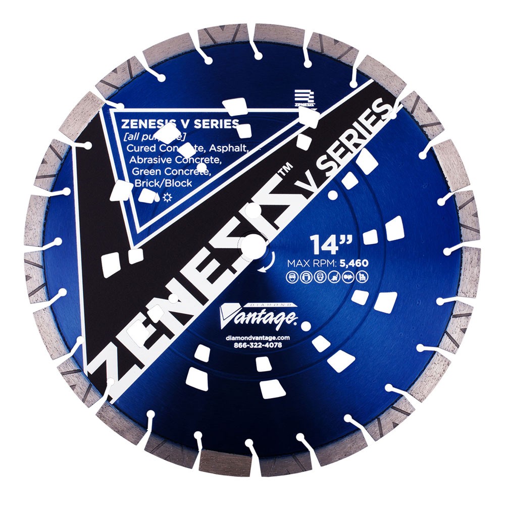 Diamond Vantage 1412BEDUZX4-AP2 14" X .125" X 1/20mm All-Purpose, Zenesis 2 HS Blade
