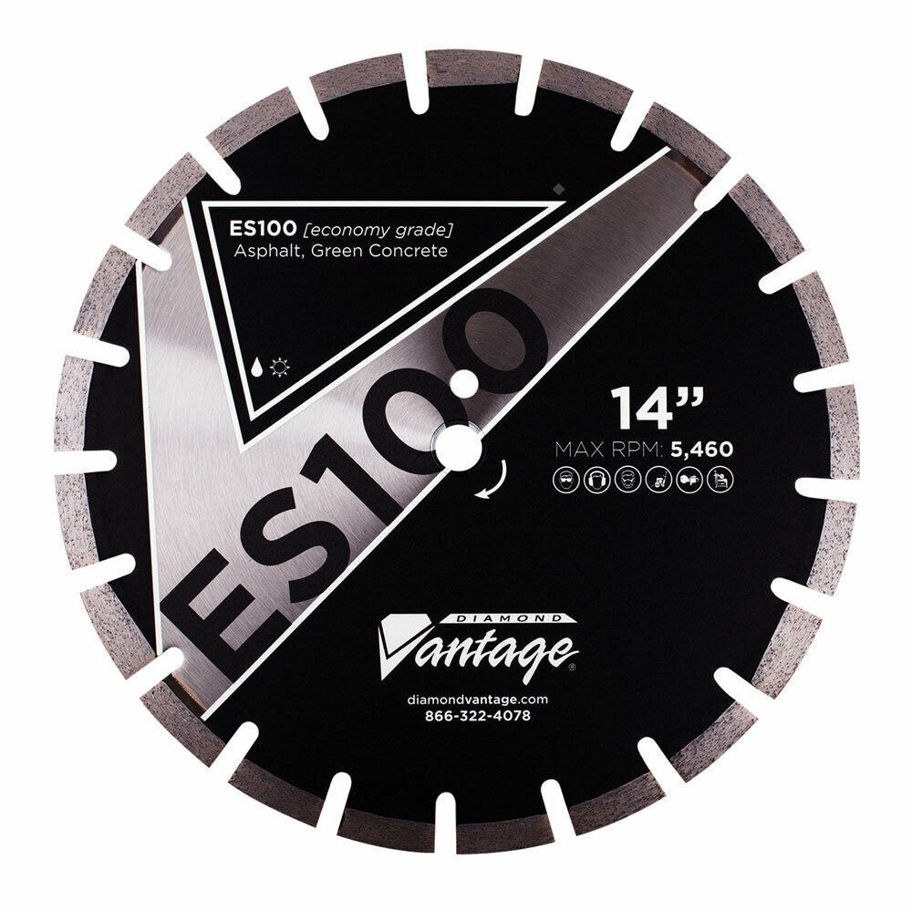 Diamond Vantage 1412ESI-4 14" X .125" X 1/20mm Asphalt, Segmented Blade 12mm Seg