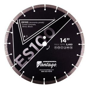 Diamond Vantage 1412ESI 14" X .125" X 1/20mm Conc/Mas, Segmented Blade
