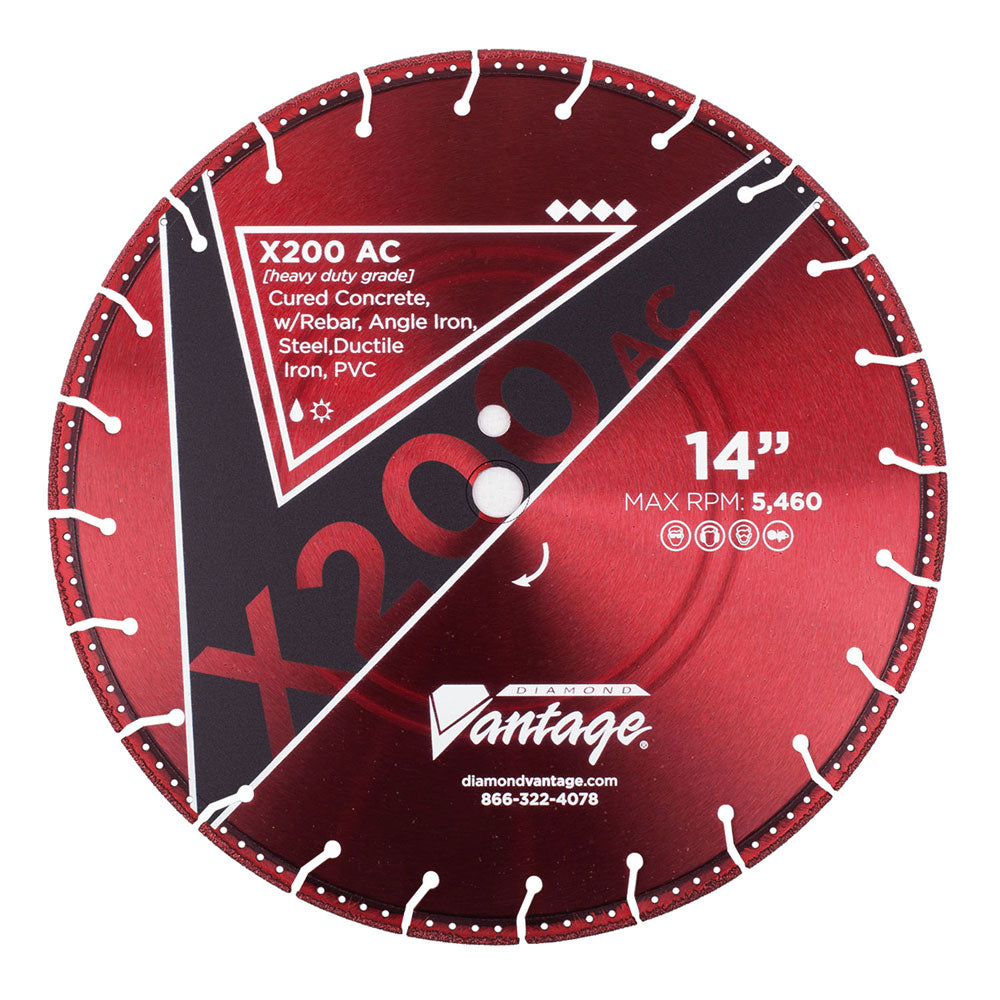 Diamond Vantage 1414BEDUX2-AC2 14" X .142" X 1/20mm All-Cut Blade V2