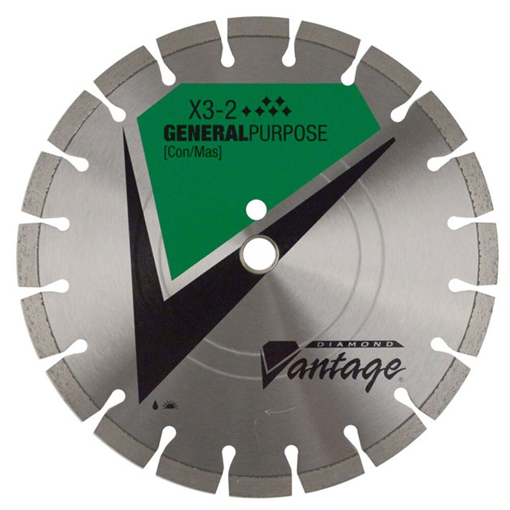 Diamond Vantage 1612EX3-2 16 X .125 X 1/20mm Conc/Mas, Premium Grade, Segmented Blade