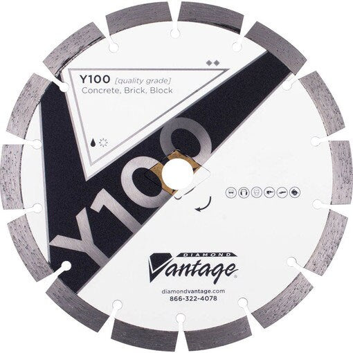 Diamond Vantage 4508CDUY1-2 4-1/2" X .080" X 7/8-5/8 General Purpose Segmented Blade