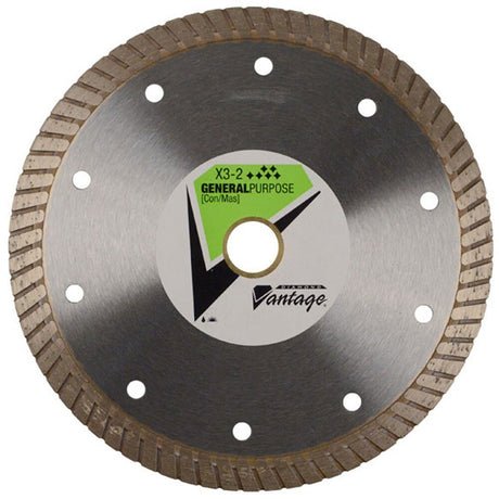 Diamond Vantage 4508CDZBX3-2 4-1/2" X .080" X 7/8-5/8 General Purpose, Turbo Rim Blade