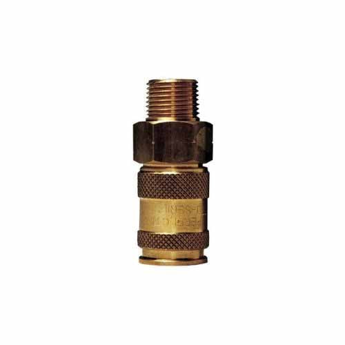 Dixon 2UM2-B Brass Reusable Male Fitting 1/2" ID x 1" OD x 1/4" MNPTF