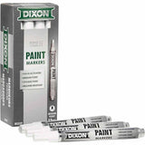 Dixon Ticonderoga X80229 Valve-Action Medium Tip White Oil-Based Paint Marker (12 Pack)