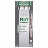 Dixon Ticonderoga X80229 Valve-Action Medium Tip White Oil-Based Paint Marker (12 Pack) - 2