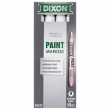 Dixon Ticonderoga X80229 Valve-Action Medium Tip White Oil-Based Paint Marker (12 Pack) - 2