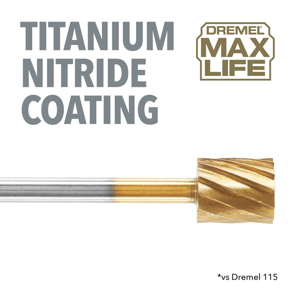 Dremel 115HP 5/16" Max Life High Performance Rotary Carving Bit (2 Pack) - 3