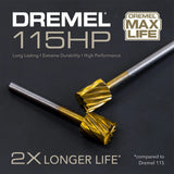 Dremel 115HP 5/16" Max Life High Performance Rotary Carving Bit (2 Pack) - 4