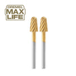 Dremel 117HP 1/4" Max Life Ball Nose Rotary Carving and Engraving Bit (2 Pack)