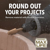 Dremel 117HP 1/4" Max Life Ball Nose Rotary Carving and Engraving Bit (2 Pack) - 4