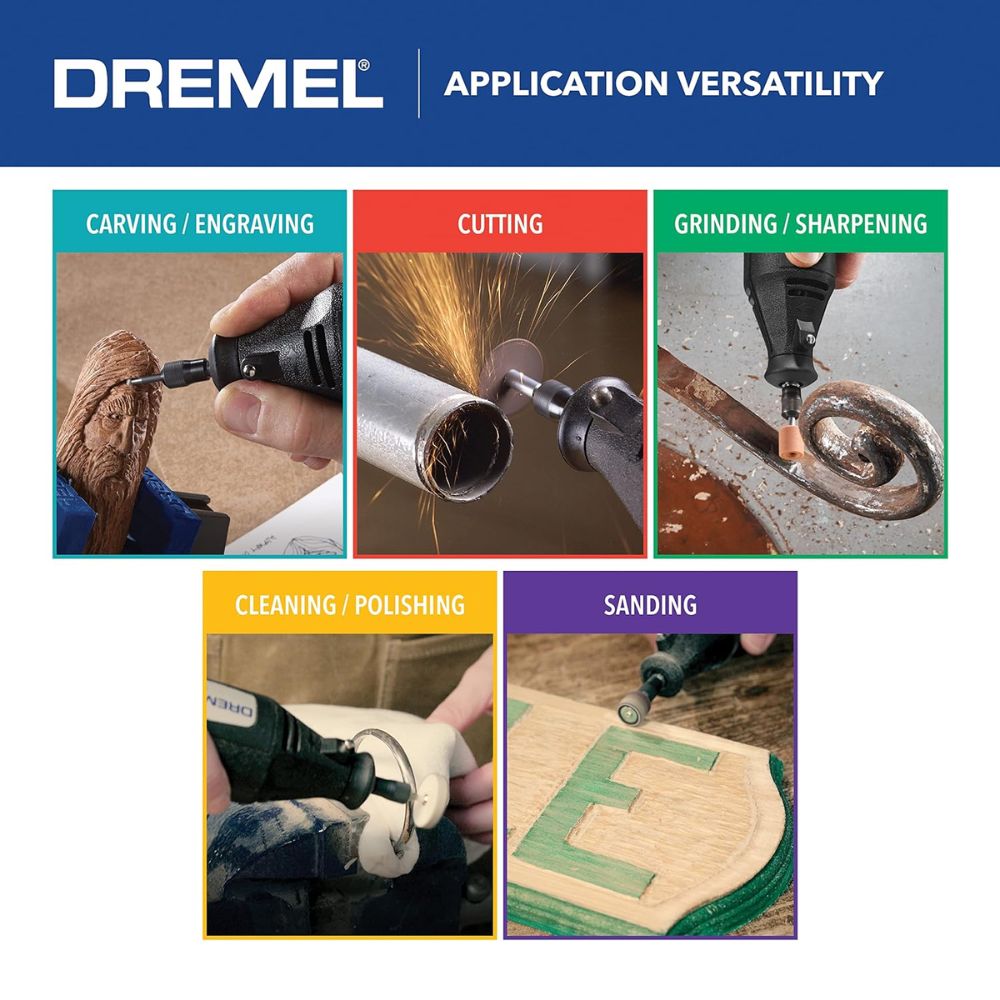 Dremel 200-1/15 200 Series Corded Rotary Tool Kit, 15 accessories - 7