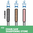 Dremel 458 Chainsaw Sharpening Stones Set with 0.125" Shank for Chainsaw Chains (3 Pack)