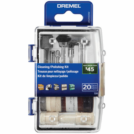 Dremel 726-01 Cleaning and Polishing Accessory Micro Kit for Rotary Tools (20 Pack)