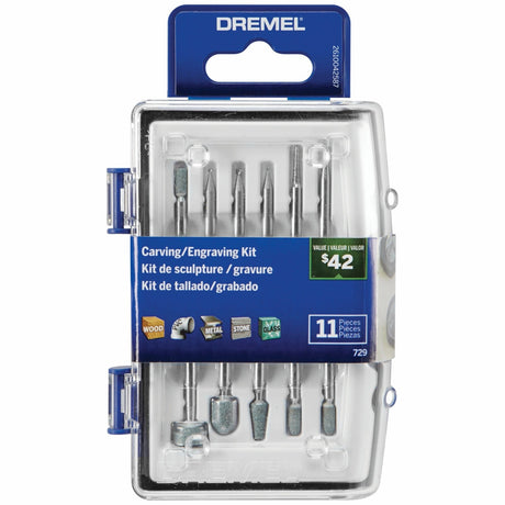 Dremel 729-01 Carving and Engraving Accessory Micro Kit for Rotary Tools (11 Pack)
