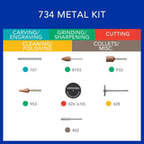 Dremel 734-01 Metal Accessory Micro Kit for Rotary Tools (16 Pack) - 2