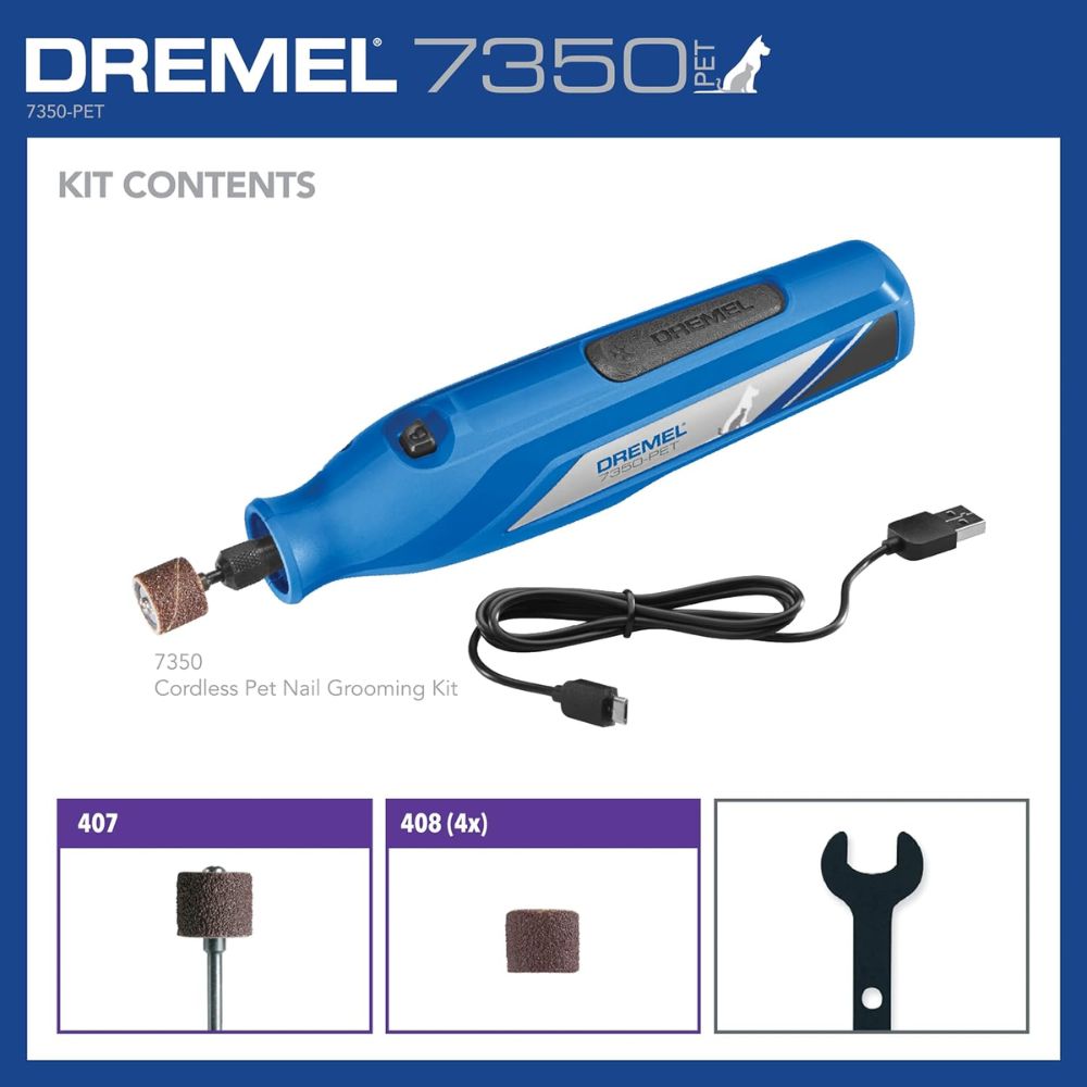 Dremel 7350-PET 3.6V Pet Grooming Kit - 6