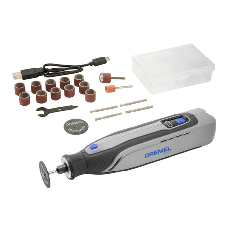 Dremel 8150-N20 8V Brushless USB-C Rechargeable Cordless Rotary Tool with LED Work Light