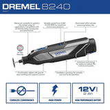 Dremel 8240-5 12V Cordless Rotary Tool Kit - 2