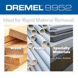 Dremel 9952 1/4" MAX Small Taper Carving Bit for Wood Plastic Foam and Rubber - 4