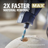 Dremel 9952 1/4" MAX Small Taper Carving Bit for Wood Plastic Foam and Rubber - 5