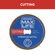 Dremel EZ506HP 1-1/2" Max Life EZ Lock Premium Metal Cutting Wheel with CBN Coating