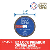 Dremel EZ545HP 1-1/2" Max Life Diamond Cutting Wheel for Hard and Abrasive Materials - 2