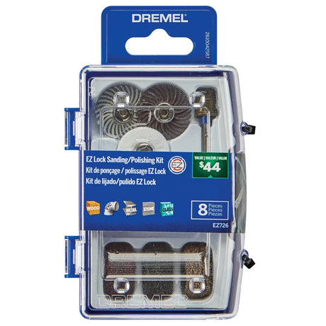 Dremel EZ726-01 EZ Lock 1" Sanding and Polishing Rotary Accessory Micro Kit (8 Pack)