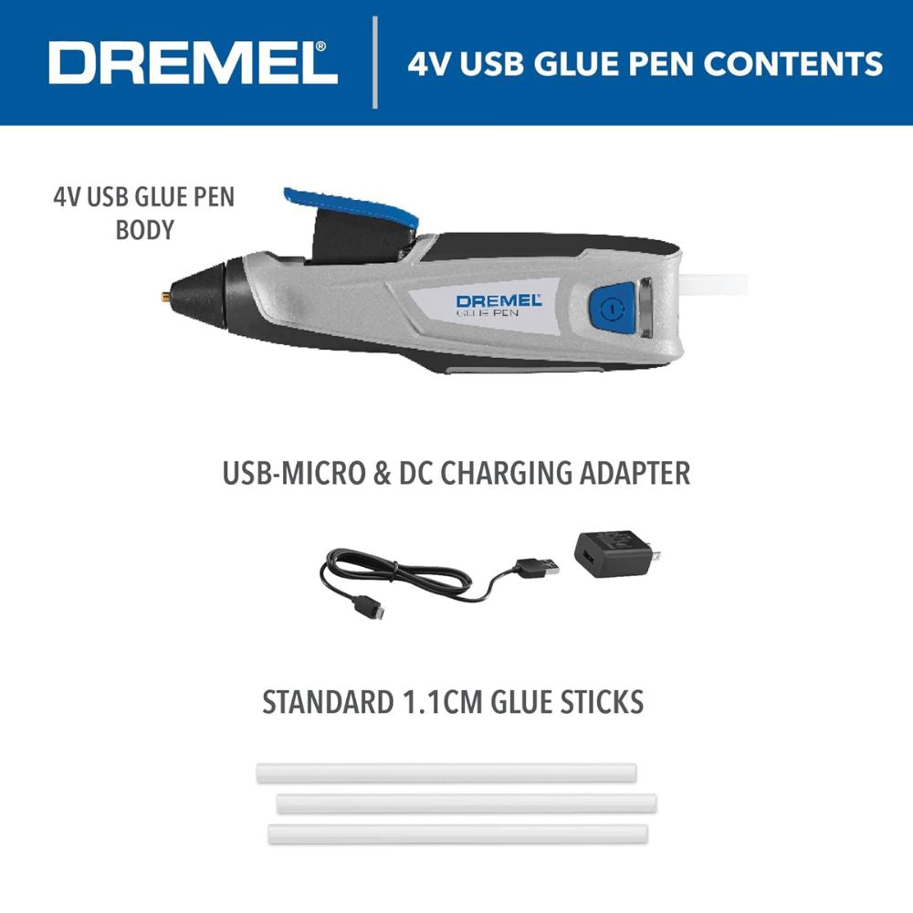 Dremel HSGP-01 4.0V Cordless Glue Pen Kit - 4