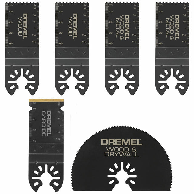 Dremel MM399 1.25" Oscillating Cutting Blade Variety Pack for Wood and Metal (6 Pack)
